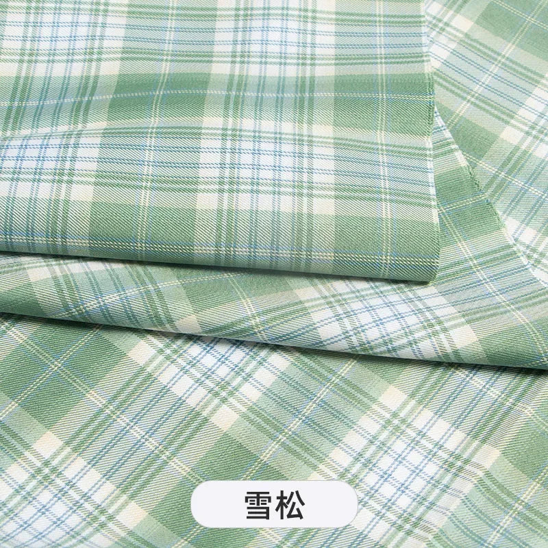 Plaid Fabric By The Meter for Japanese Jk Uniform Skirts Clothing Hair Band Clothes Pillowcases DIY Sewing Textile Anti Wrinkle
