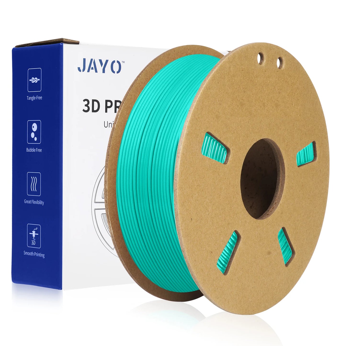 JAYO PETG/PLA+/SILKPLA/PLAMeta/PLAMatte/ABS/ PLA Filament 1.75mm 1.1/0.65KG 3D Printer Filament For FDM 100% No Bubble Mix Color