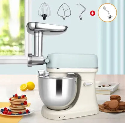 3 in 1 Stand Mixer Kitchen Food Processor Bread Cake Dough Mixer Electric Mixer Stand Machine DC Motor Super Silent