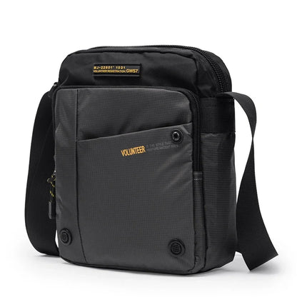 VOLUNTEER Shoulder Bag for Men New Light Weight Commuter Fashion Oxford Cloth Versatile Solid Phone Crossbody Bags Man 1698-08