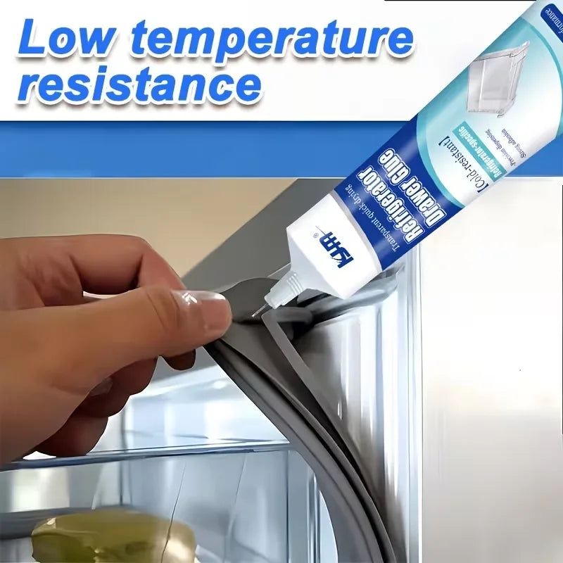 25ML Low Temp Cold Resistant Refrigerator Repair Glue Waterproof Strong Adhesive Quick Dry Fridge Drawer Door Seal Plastic Glass