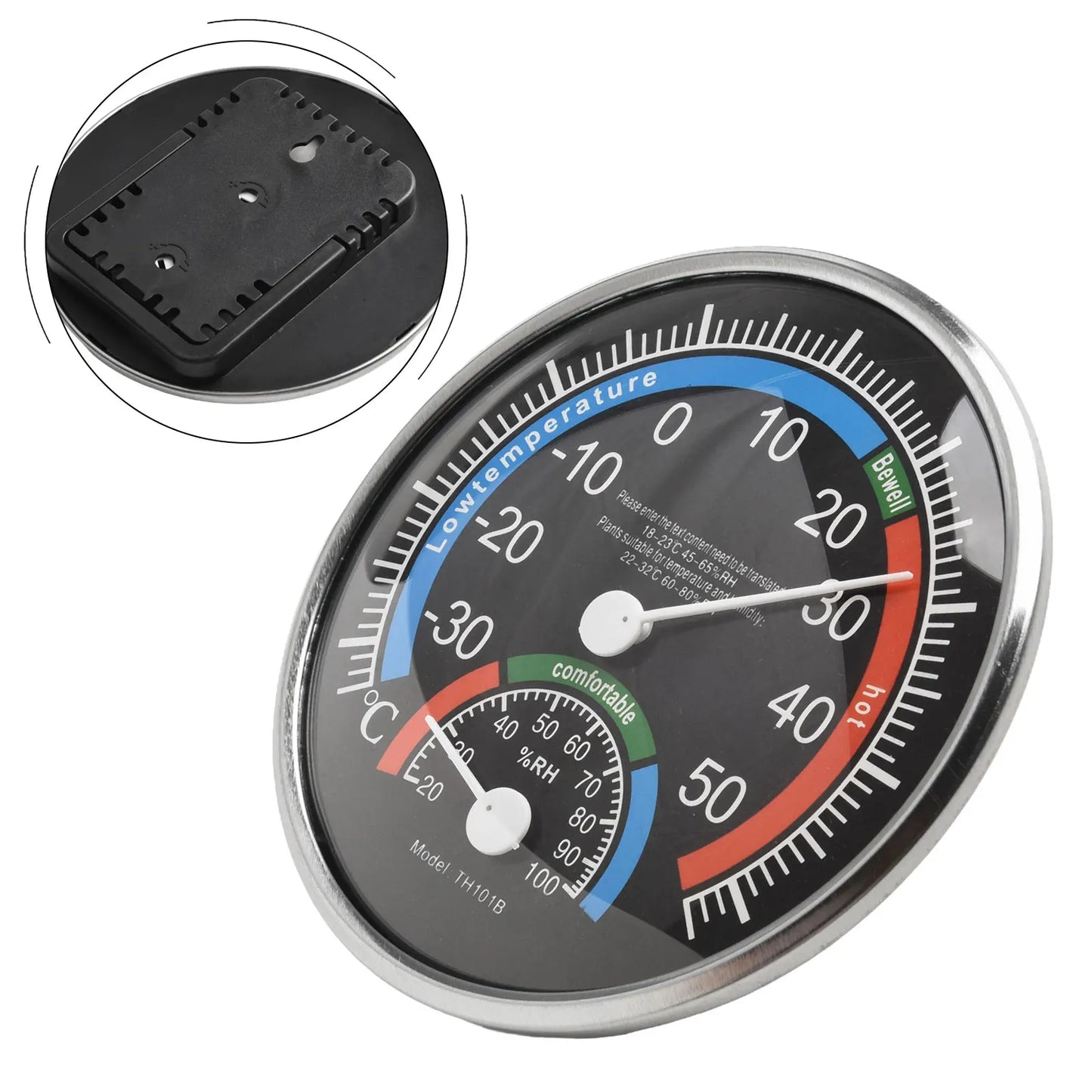 Thermometer Hygrometer for Thermo Analogue Humidity Room climate Control Inside