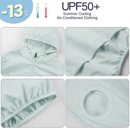 Summer Hooded Cooling Vest with Fans - Unisex Outdoor Gear for Work and Fishing