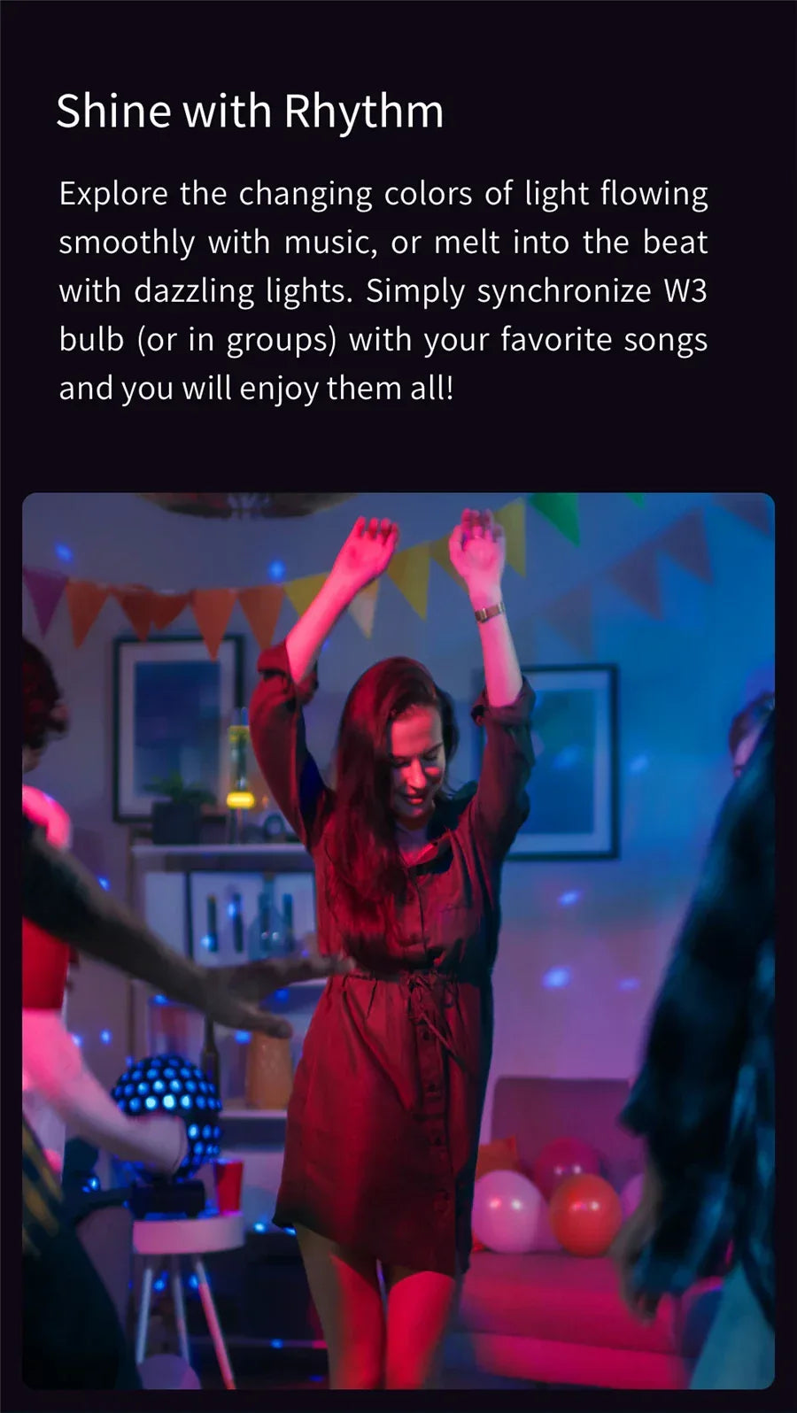 Global Version Yeelight Smart LED Bulb W3 E26 WiFi Connection Dimmable Voice Control Compatible with Mijia Google Home