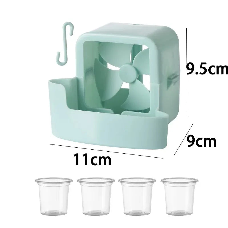 Ventilateur Hanging Add Ice Cup Summer Plastic Mini Fan Portable Fan Cooling Tool DIY Water Tower Cooling Product Home Accessory