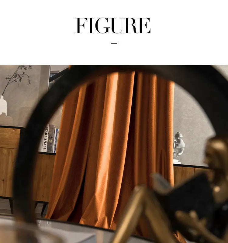 Home Art High-end Curtains for Living Room Luxury Bedroom Blackout Curtain Solid Color Japan Style Fishbone Pattern Room Drapes