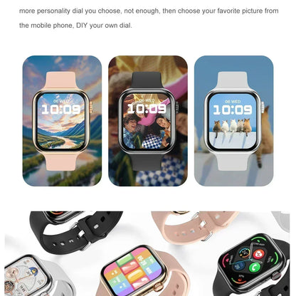 New Watch 10 Smart Watch Men Body Temperature BT Call NFC Always on Display GPS Sport Watches Women Smartwatch For Apple Android
