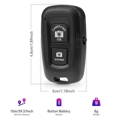 Remote Shutter Release for Phone Wireless Bluetooth-compatible Control for Monopod Photo Camera Shutter Button Selfie Accessory