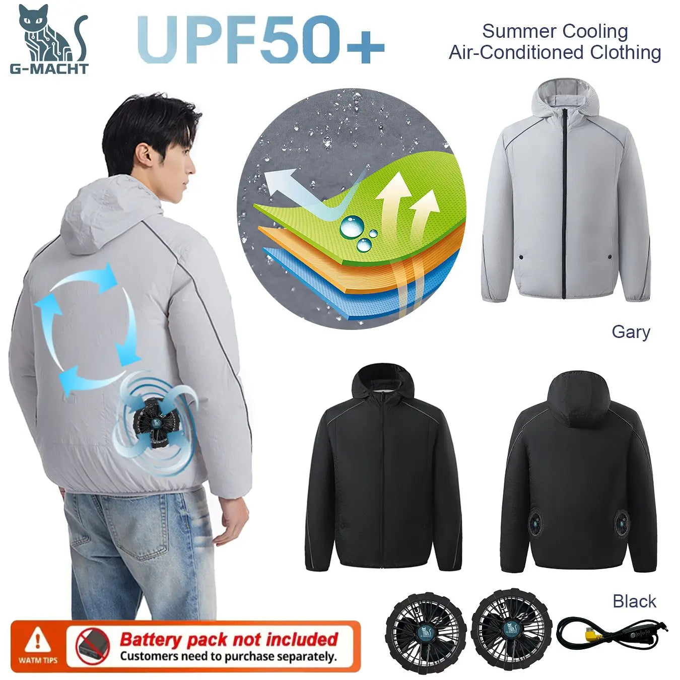 Summer Cooling Vest For Couples Breathable Fan Air Conditioner Jacket Sleeveless Heat Resistant Outdoor Workwear