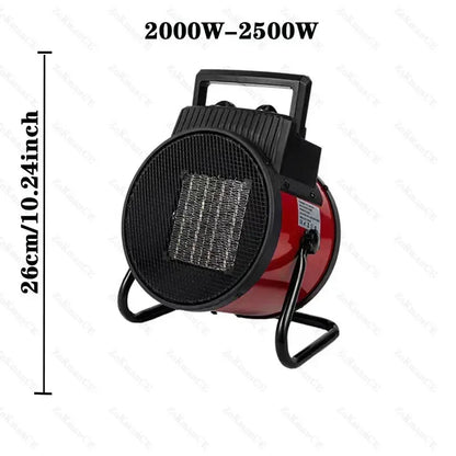 3500W Portable Ceramic Electric Space Heater 2500W Thermostat Air Warmer Radiator Room Fast Heat Auto Shut-Off Safety 1500KW