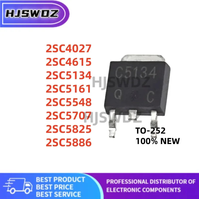 10Pcs brand new 2SC5134 2SC5161 2SC5886 2SC4615 2SC5548 2SC5707 2SC5825 2SC4027 C5134 C5161 C5886 C4615 C5548 C5707 C5825 C4027