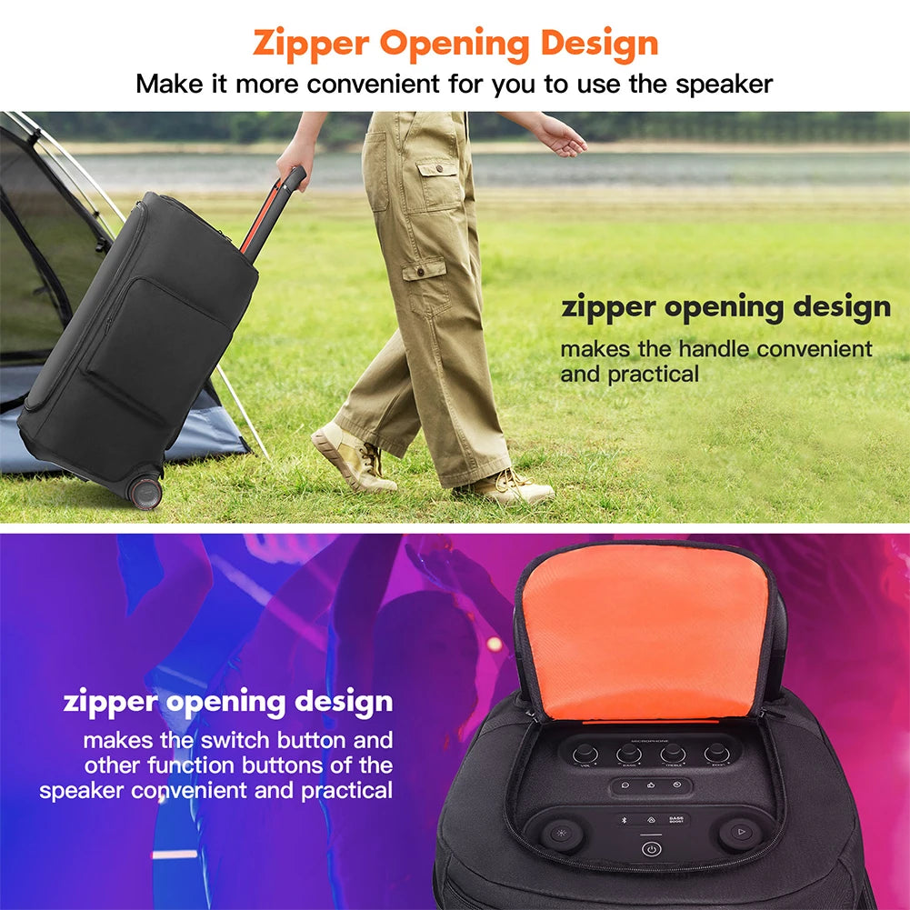 For JBL PARTYBOX 520 Carrying Cover Waterproof Speaker Protective Cover Double-Sided Speaker Storage Bag for JBL PARTYBOX 520
