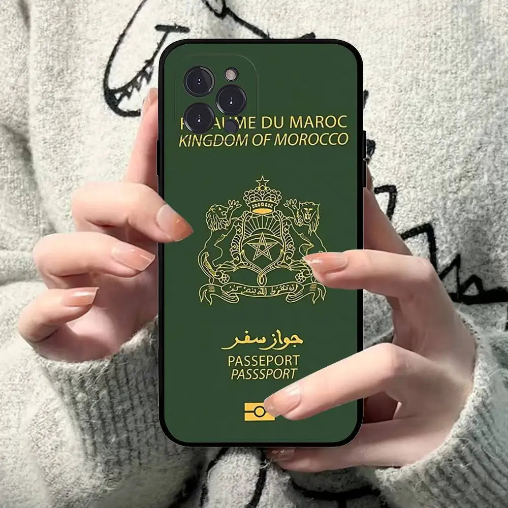 Maroc M-Morocco Flag For IPhone 17 16 15 14 13 12 11 Pro Max 13 17Air Shockproof Soft Phone Cases Coque