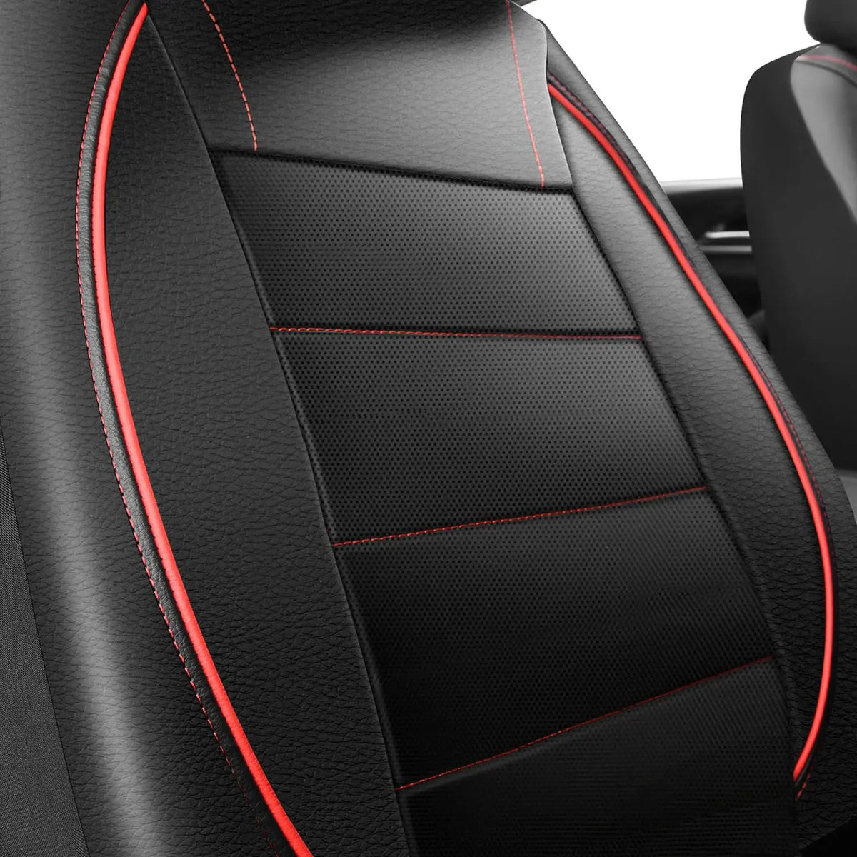 Universal Leather Car Seat Covers Simple Style Breathable 5 Seat Car Seat Cover by PDG ibma