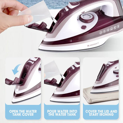 2500w High-power Steam Iron Household Electric Iron Steam Hand-held Small Ironing Clothes Dry And Wet Dual-use Electric Iron