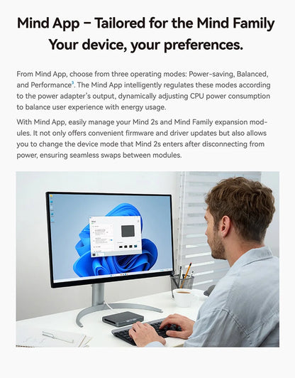 Khadas Mind Pro/2/2s AI Mini PC, Micro Desktop Computer with Intel Core Ultra 7 155H, up 64GB+2TB, Windows 11 Home, 8K Display