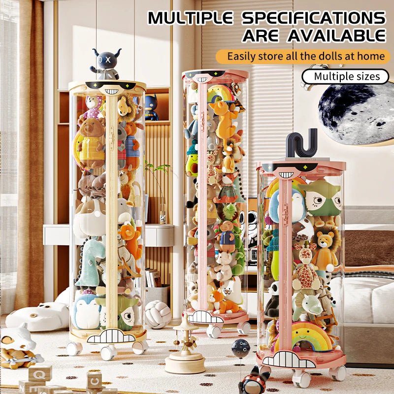 Extra Large Toy Storage Bucket Organize Home Plush Toys Neatly Sunglasses Smiley Design Top Can Place Figurines
