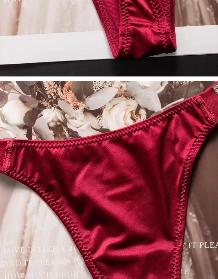 Letter Sexy Panties Women Thongs Rhinestones Diamonds G-string Sports Thong Low Waist Shorts Briefs T-back Fitness S-XL