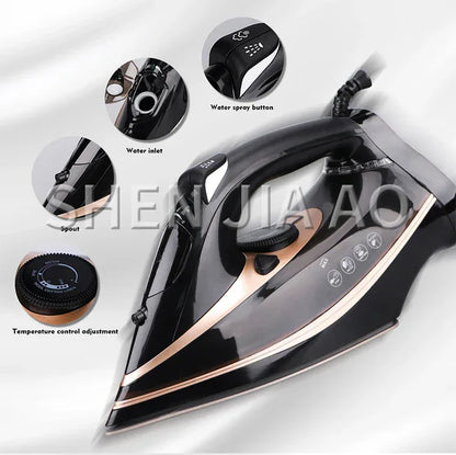 Electric Steam Iron Home Appliance Handheld Cloth Iron for Clothes Ceramic Plate Large Steam 2200W for household