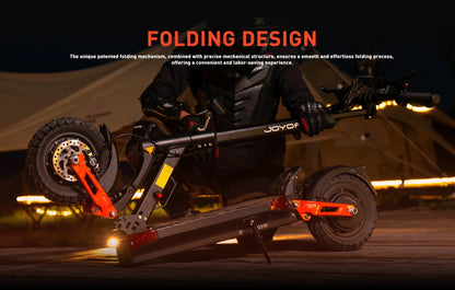 JOYOR T10 Adult Electric Scooter 1000W*2 Motor 60V18AH Battery Off-Road Escooter 10" Off-Road Tire Foldable E-Scooter