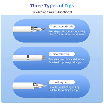 3 in 1 Universal Stylus Pen Pencil for iPad Samsung Xiaomi Huawei No Charging Phone Tablet Pen Screen Touch Pencil