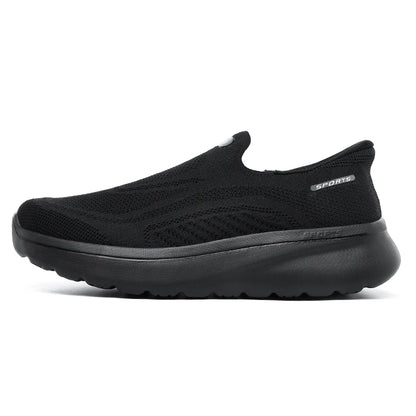 Men Women Slip on Walking Shoes Breathable Mesh Knit Loafers Lightweight Non Slip Comfort Casual Sports Sneakers Walking