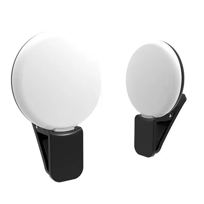 Portable Mini LED Selfie Ring Light for Mobile Phones Durable Three Step Dimming Photography Clip-On Fill Light for Perfect Self