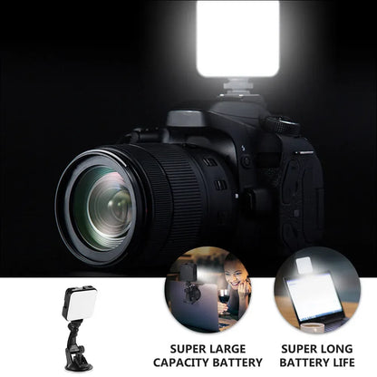 LED Camera Video Conference Light Suction Cup Portable Laptop Webcam Lamp Video Lighting Broadcasting Lighting