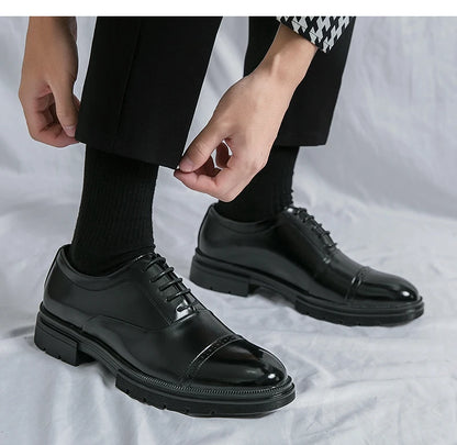 High Quality Brogues Wedding Leather Shoes Men Classic Formal Office Casual Business Shoes Man Social Oxford Men's Dress Shoes