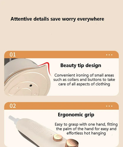 Mini Electric Iron Household Handheld Steam Iron Foldable Wet Dry Ironing Machine Portable Travel Fast Heating Handheld Iron
