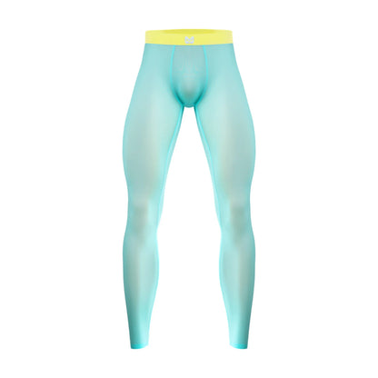 Men's Clothings Gym Pants Bulge Pouch Seamless Stretchy Tights Sweatpants Silky Yoga Pants Fitness Leggings Sports Cycling Pants