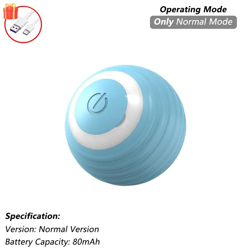 This Interactive Spherical Toy for Cats Features an Automatically Rotating Tail Ball Design and Is Rechargeable Electric Pet Toy