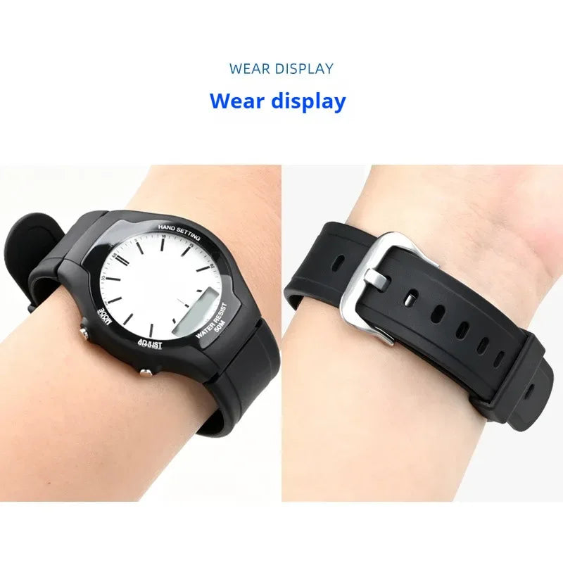 Resin Strap for Casio  AW-90H Sport Waterproof Stainless Steel Buckle Men's Rubber Replace Band Bracelet Watch Accessories