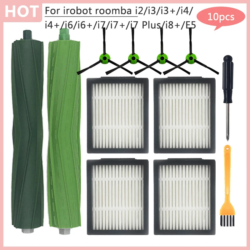 E5 E6 E7 Filter Dust Bag For irobot roomba i2 i3 i3+ i4 i4+ i6 i6+ i7 i7+ i7 Plus i8+ Replacement Main Side Brush Vacuum cleaner