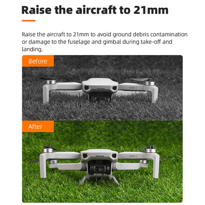 BRDRC Landing Gear for DJI Mini 4K/Mavic Mini2/Mini SE Quick Release Extender Long Leg Foot Stand Expansion Protector Accessory