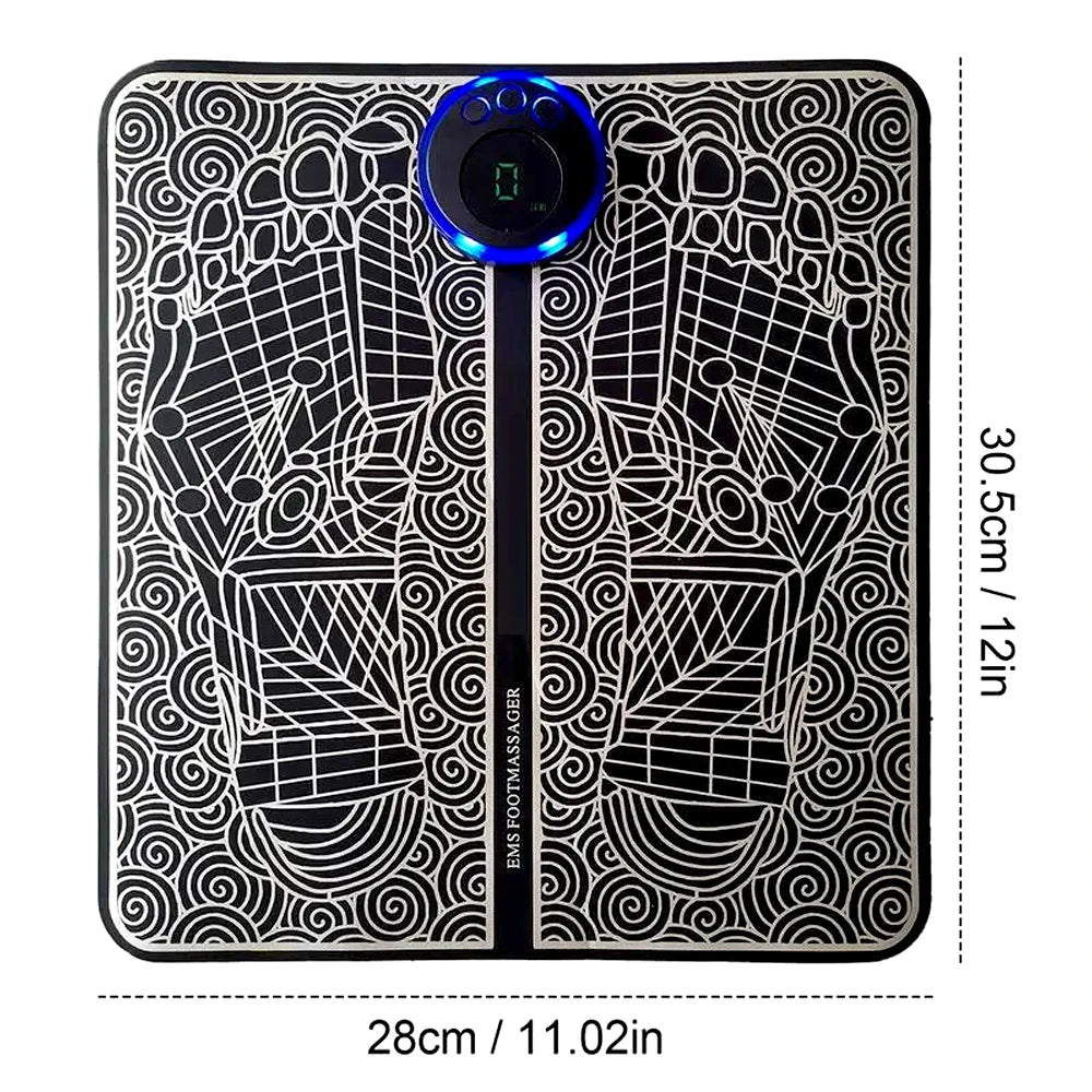 Foot Massager EMS Rechargeable Massage Mat Foot Relaxation Pads Electric Foot Massage Tool To Relieve Sore Feet Home Fitness