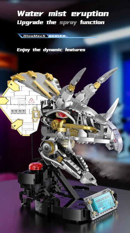 Mechanical Dinosaurs Building Blocks Model Simulated Electric Toys Christmas Gifts for Boys Kids Children Technical Toy Ornament