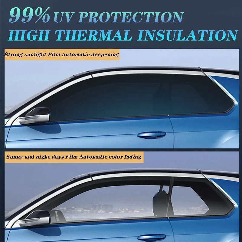 Solar Tint Photochromic Film Car home Building Window COLOR CHANGE Heat Rejection Sun Control Film Window Sticker UV Proof
