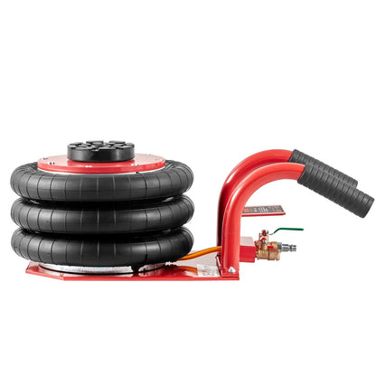 Air Jack 3 Ton/6600 lbs Triple Bag Air Jack, Airbag Jack with Six Steel Pipes Fast Lifting Pneumatic Jack for Car, Garage Repair