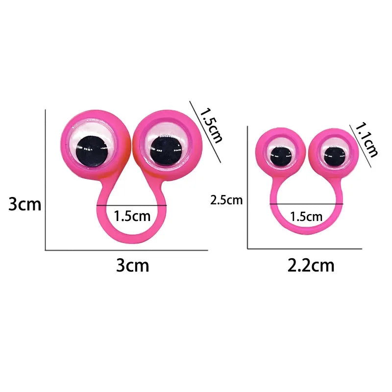 5/10/20Pcs Active Eye Ring Children Parent-child Props Cool Practical Jokes Finger Toys personality Event Giveaway Gags Gifts