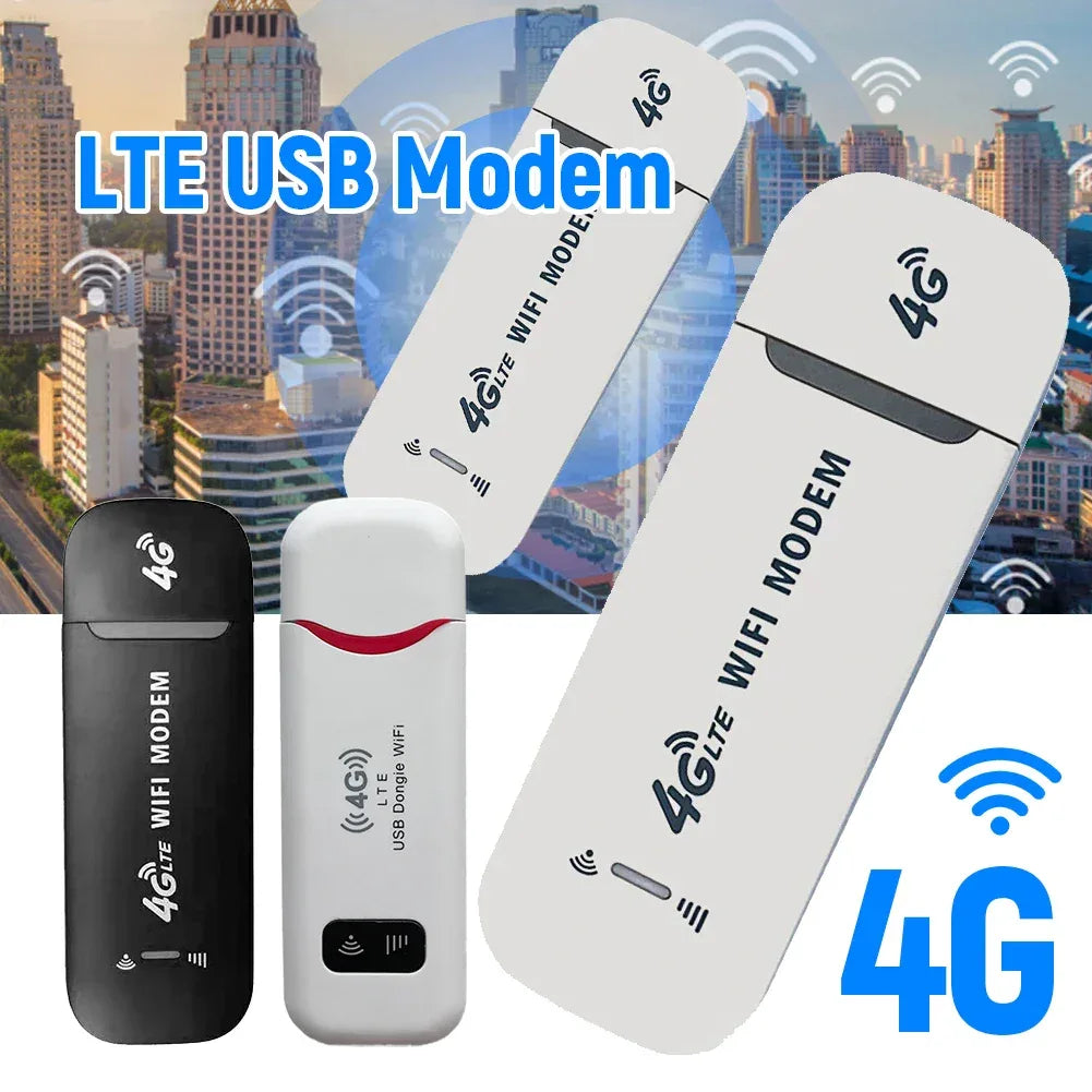 4G LTE Wireless USB Dongle Mobile 4G SIM Card Portable 150Mbps Modem Stick Pocket Hotspot Dongle Mobile Broadband
