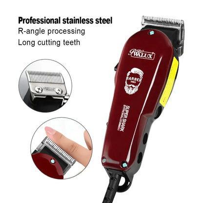 Adjustable Professional Corded Hair Clipper  Hair Trimmer For Men 10W Electric Powerful Barber Shop Haircut Machine Tapering