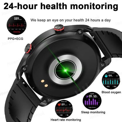 2026 New Voice Call Smart Watch Men GT Series HD AMOLED Screen Heart Rate Sports Watch ECG+PPG Health Smartwatch For Android IOS