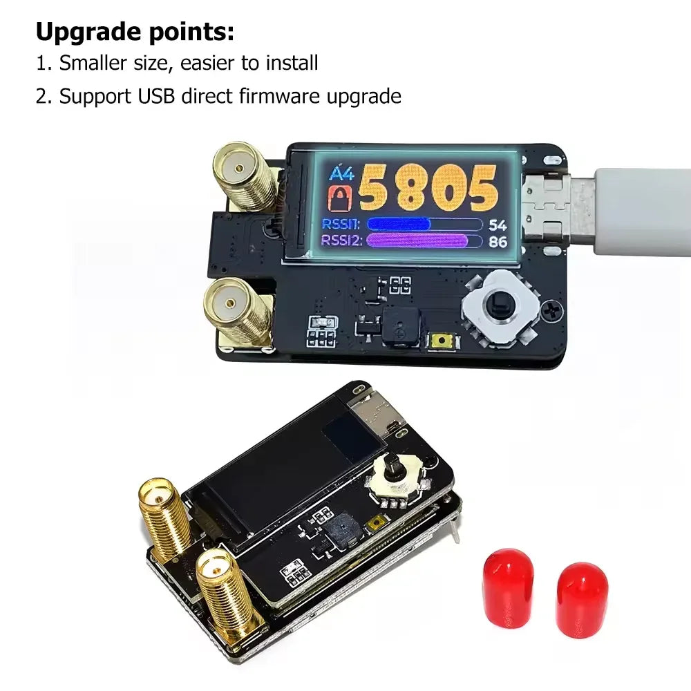 SKYZONE VRX 4.9G 5.8G 6.1G PLUS Dual Antenna Receiver Mmodule 70CH FPV VRX Suitable Video Transmission for DJI V1 V2 Glasses