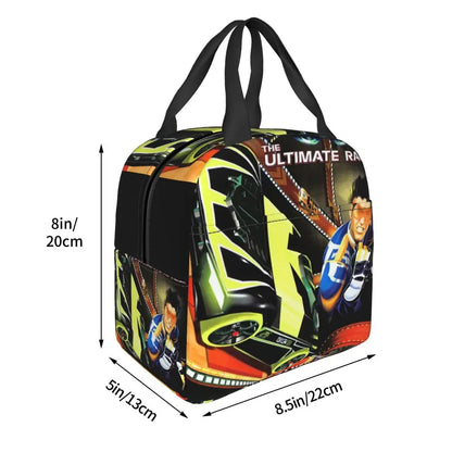 Custom Hot Wheels For Fans Thermal Insulated Lunch Bag Cartoon Sport Car Portable Lunch Container Travel Multifunction Food Box