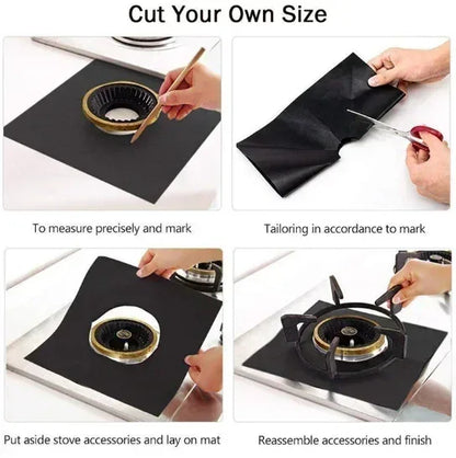 1/4PCS Gas Stove Protector Stovetop Burner Covers Kitchen Accessories Washable Mat Cooker Cover  cooking  stove cover