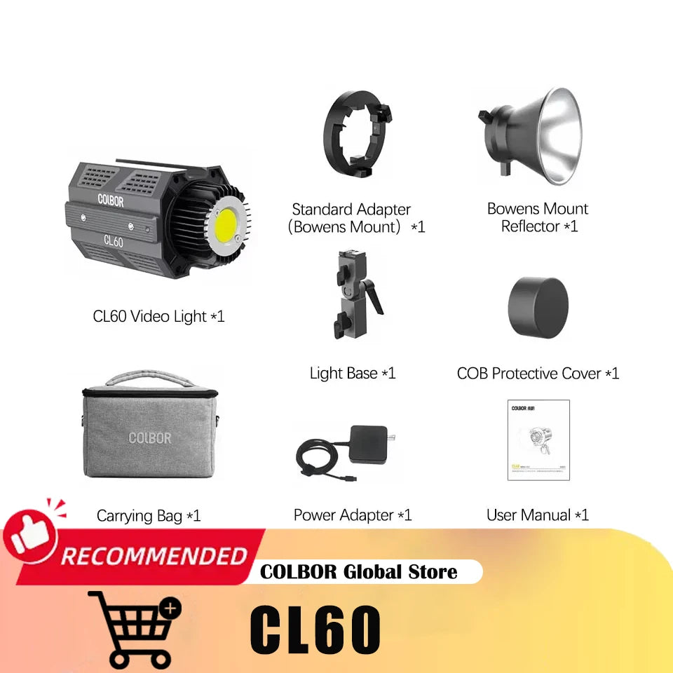 COLBOR CL60 CL60R Photography Fill Lighting Protable Video Light Tiktok Youtube Lamp with APP Control