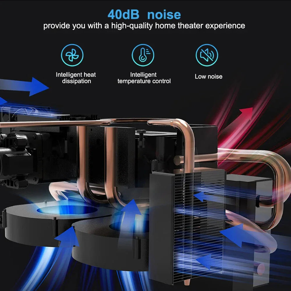 ThundeaL Portable Mini Projector TD92 Pro FHD 1080P Full HD Beam 4K Video WiFi Android Projector TD92Pro 3D Movie Home Theater