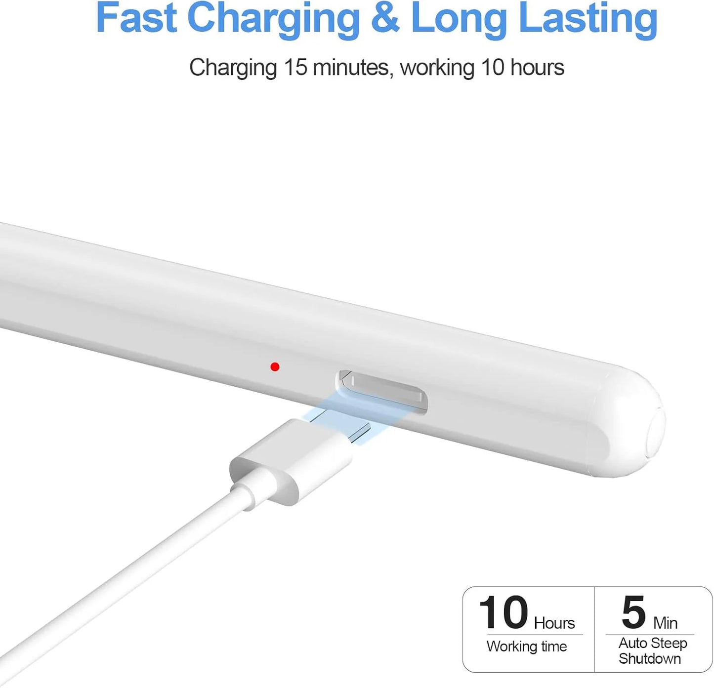 Stylus For Apple Pencil 2025 Magnetic Wireless Charging iPad 11 13 M2 M3 Pro 12.9 11 Air 4 5 Mini 6 for iPad Tilt Palm Rejection