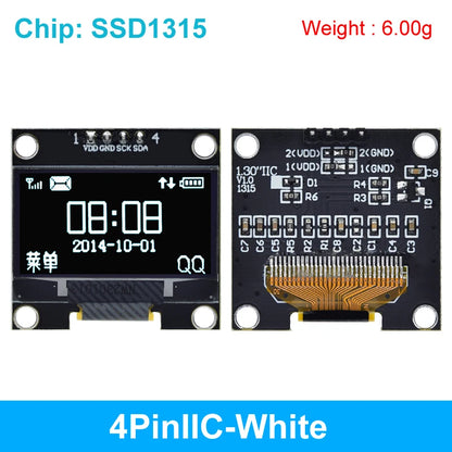 1.3 inch OLED module SPI/IIC I2C Communicate white/blue color 128X64 1.3 inch OLED LCD LED Display Module 1.3" OLED Module